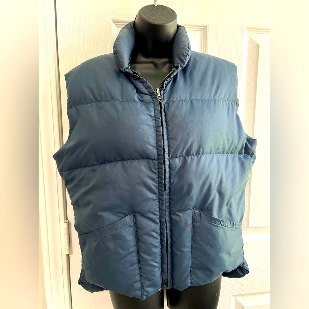 Vintage Blue Puffer Vest